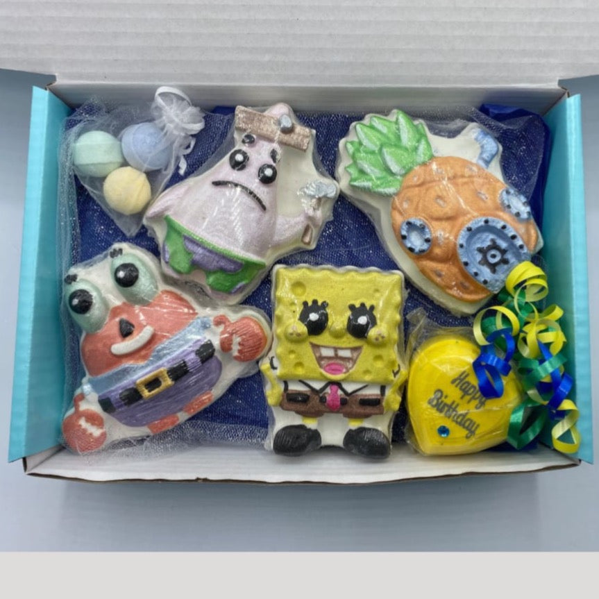 Bikini Bottom Large Birthday Gift Set - Birthday