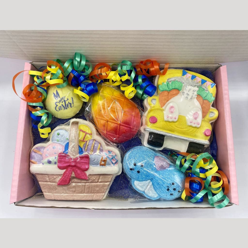 Easter Egg Hunt large bath bomb gift set. - Easter bath