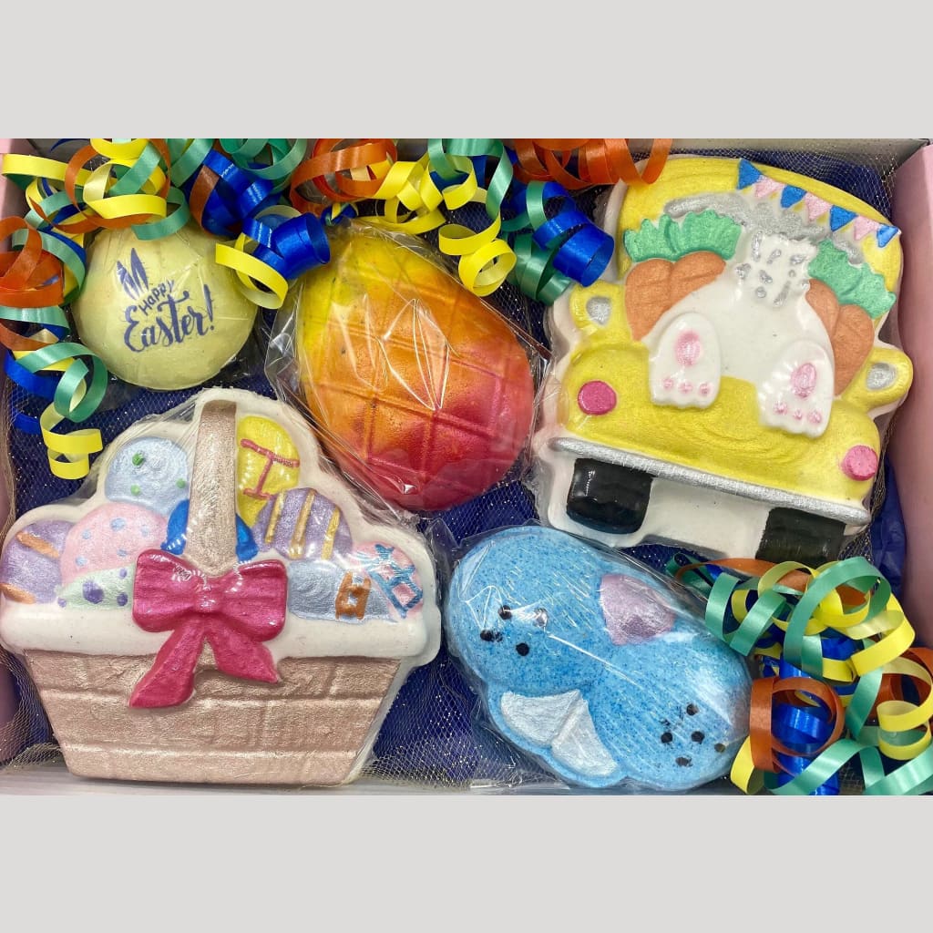 Easter Egg Hunt large bath bomb gift set. - Easter bath