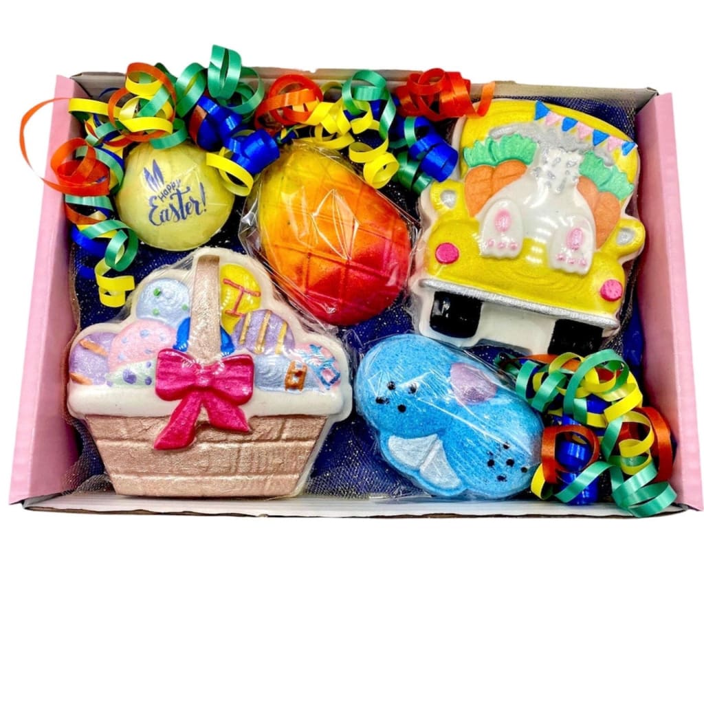 Easter Egg Hunt large bath bomb gift set. - Easter bath