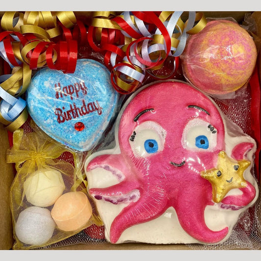 INKcredible Octopus birthday bath bomb gift set - Birthday