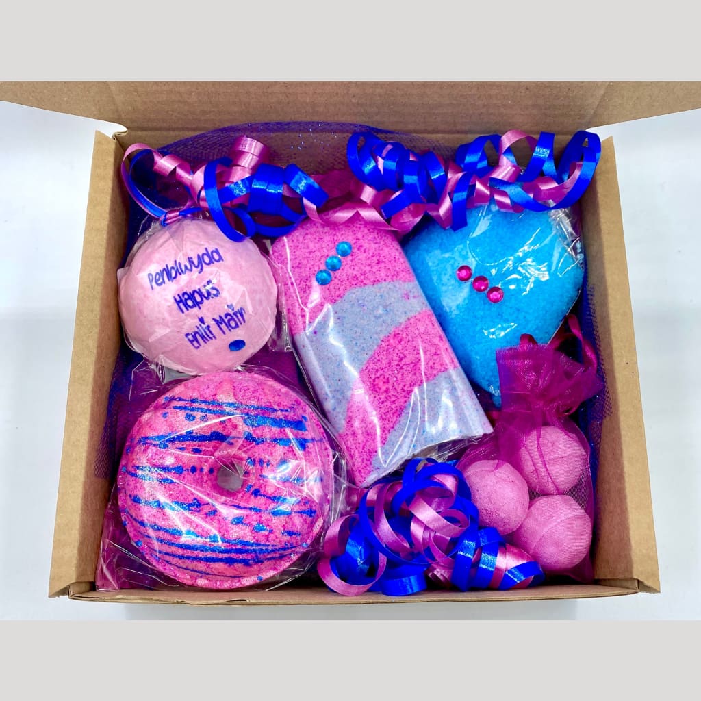 Girls bath bomb store set